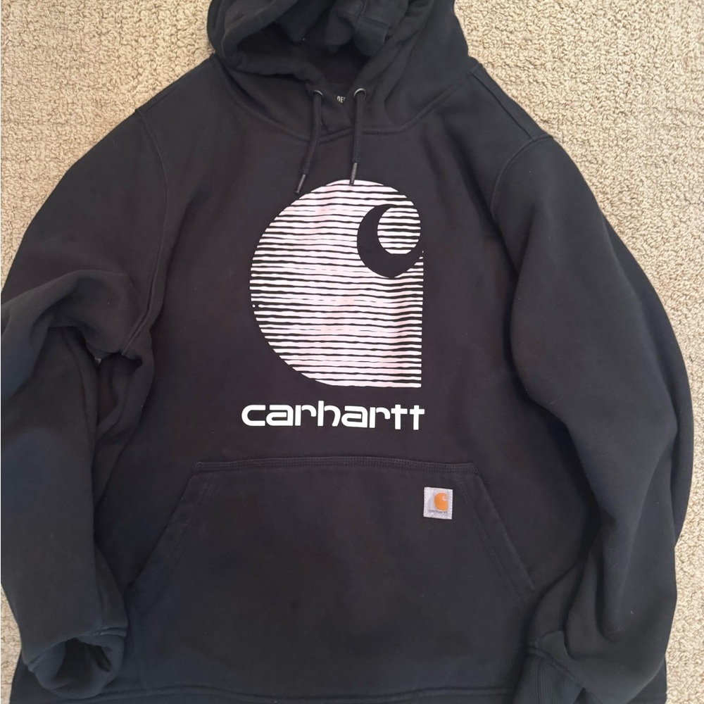 Carhartt Women's Rain Defender® Relaxed Fit Midweight Graphic Sweatshirt - Picture 2 of 4